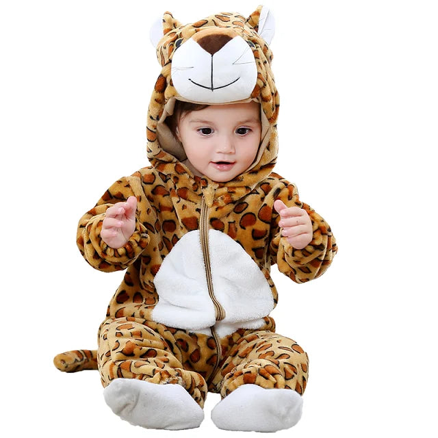 Mini Fashion - Hållbar & tvättbar - Djurromper Onesie (0-24 månader)