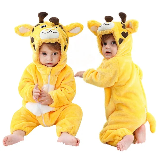 Mini Fashion - Hållbar & tvättbar - Djurromper Onesie (0-24 månader)