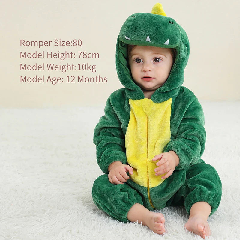 Mini Fashion - Hållbar & tvättbar - Djurromper Onesie (0-24 månader)