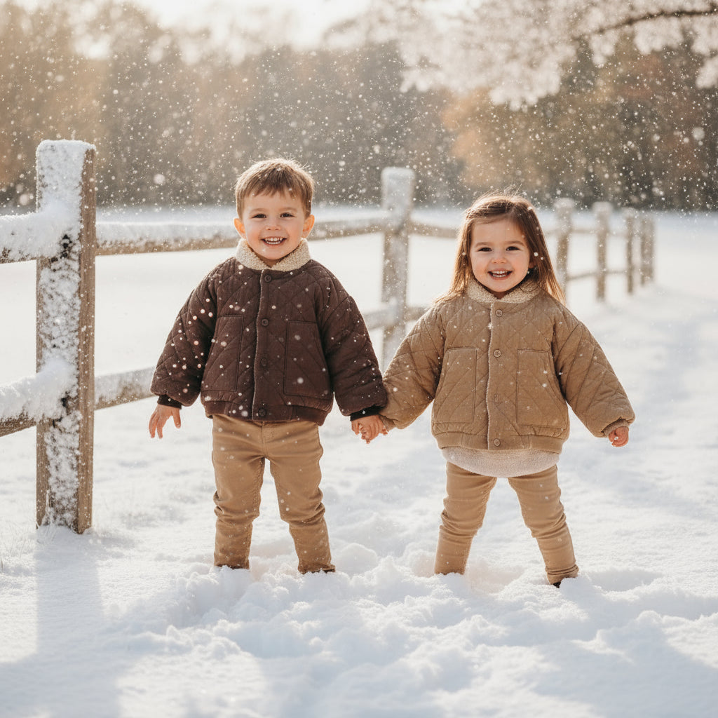 LittleWanderer – Varm och stilfull – vadderad barnjacka