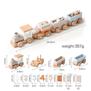 HappyTrain – Montessori & Fun – Träsats med tåg