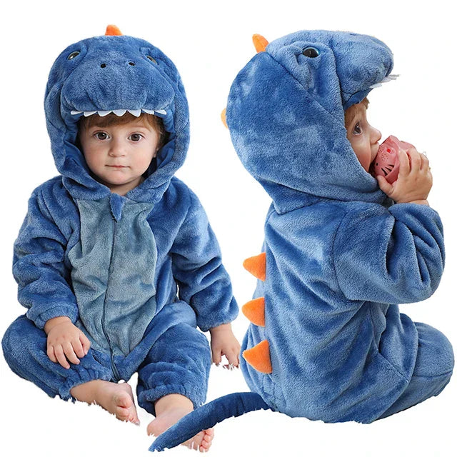 Mini Fashion - Hållbar & tvättbar - Djurromper Onesie (0-24 månader)