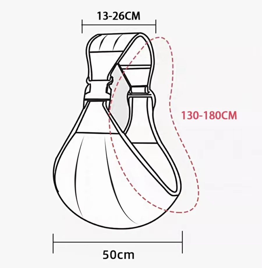 Baby Sling Carrier™ - Extra bred bärrem - Ergonomisk höftbärare