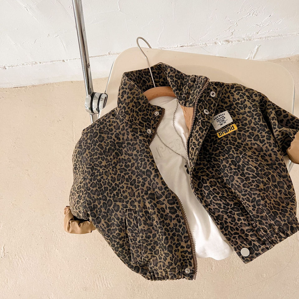 Mini Fashion – Tuff & bekväm – Leopardmönstrad jacka