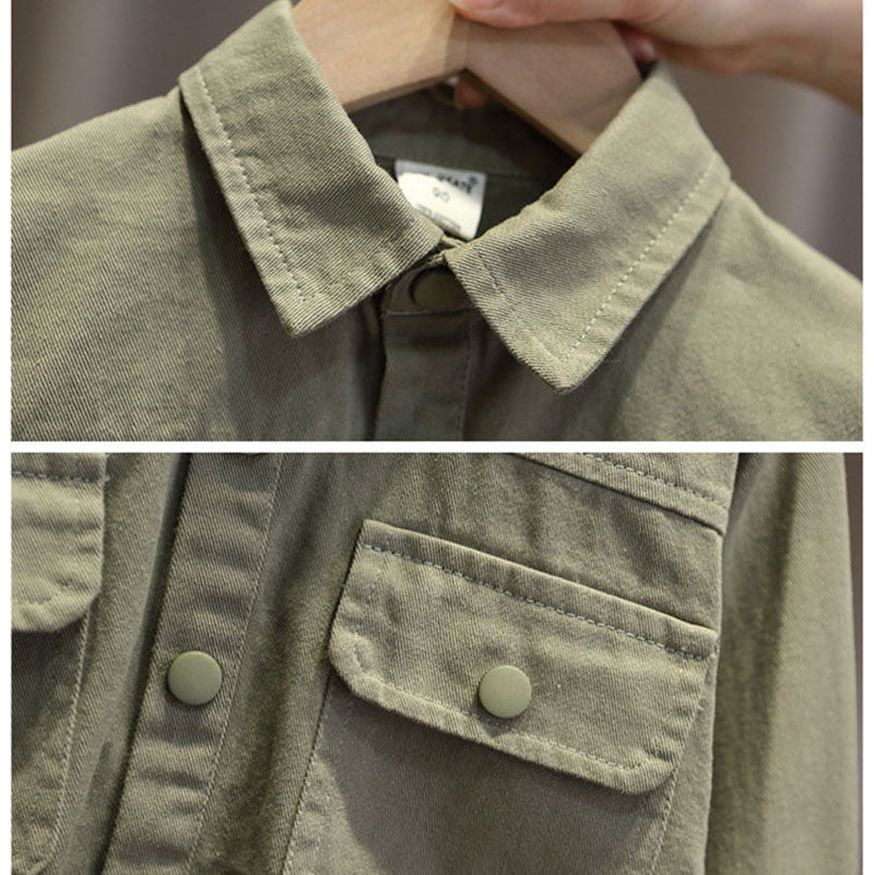 LittleExplorer – Bekvämt och snyggt – barnbyxor och skjorta i set