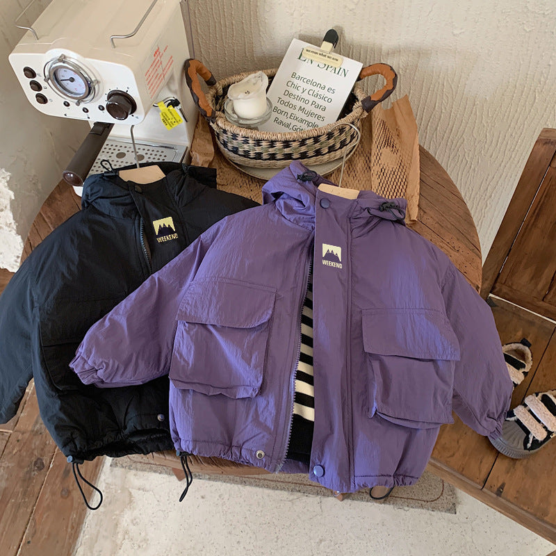 LiloWear – Vindtät och vattenavvisande – Barnvindjacka med huva