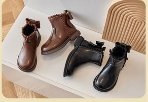 Mini Fashion – Komfort & Stil – Läderankellörsstövlar