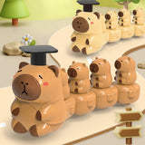 Capybara Train Toy – Lekfullt & gulligt – Livligt tåg