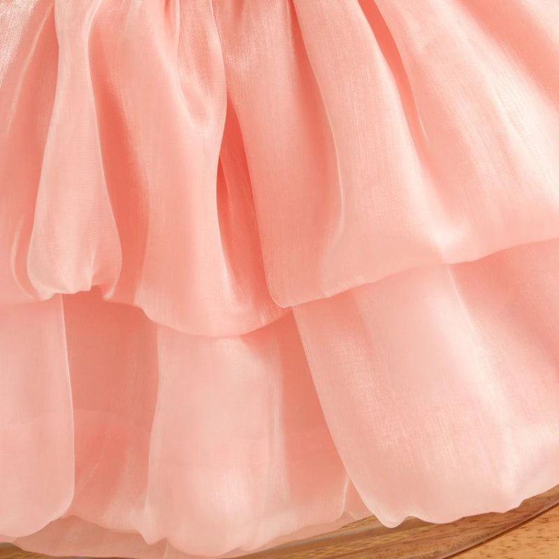 Tulip Mesh Dress – Elegant & bekvämt – Barnklänning