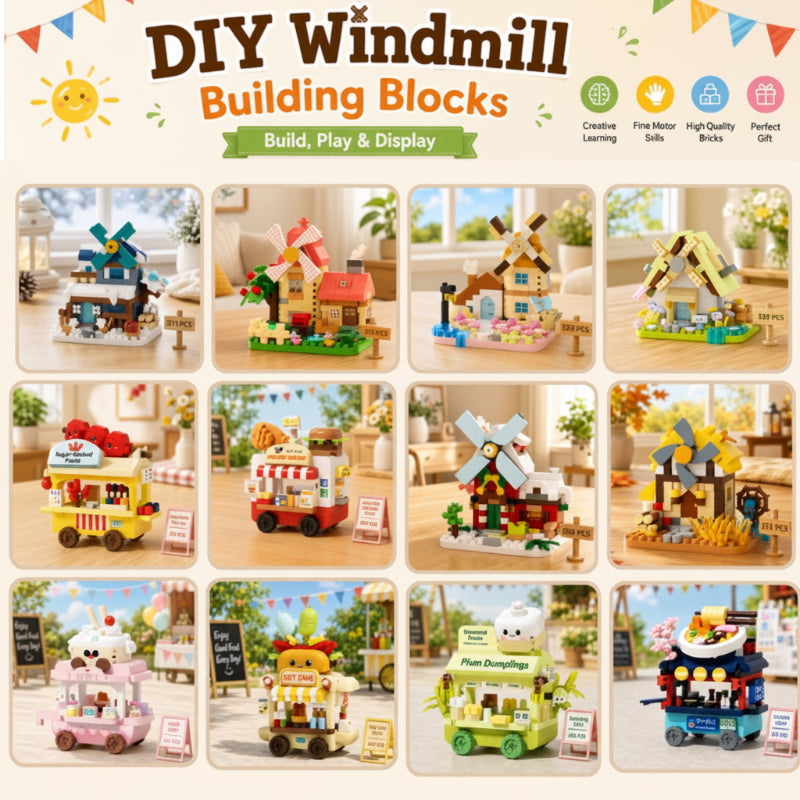 DIY Windmill Building Blocks – Kreativt & utmanande – Byggklossar