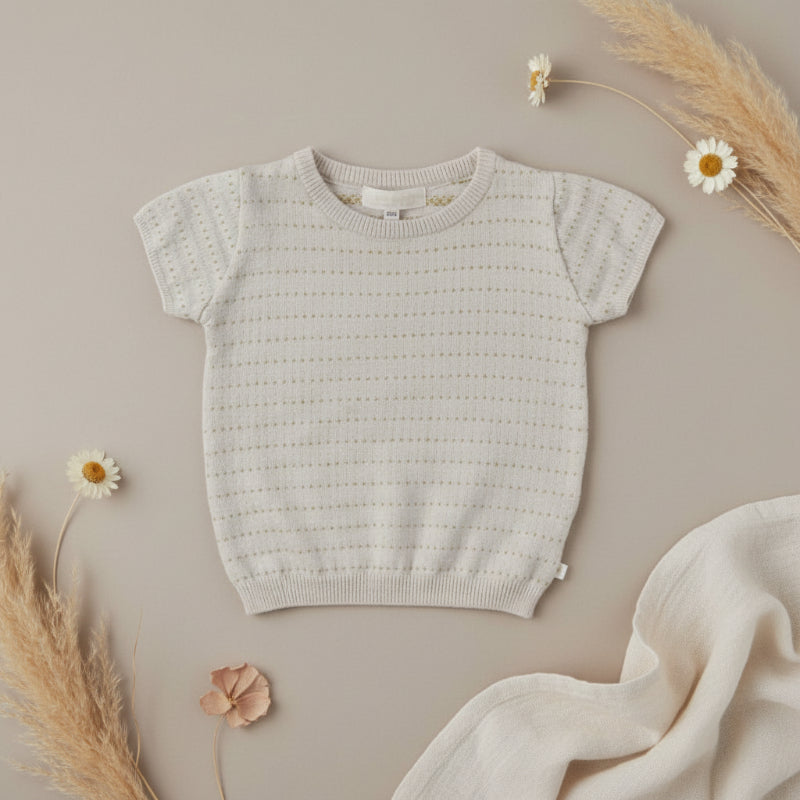 Bella Knit Top & Skirt – Lätt och luftigt – Stickat sommarset för barn