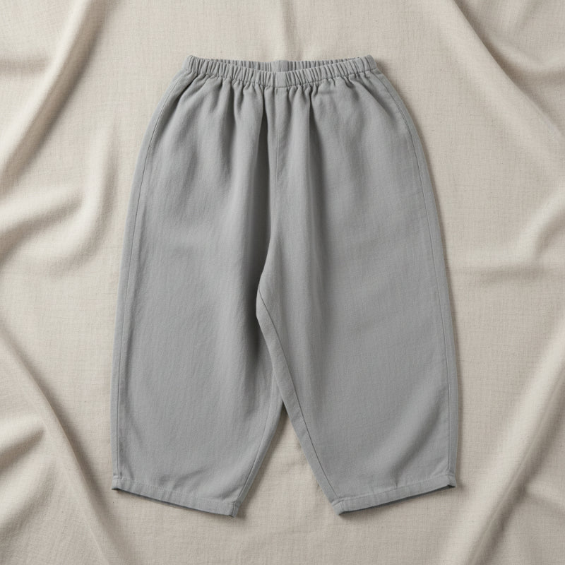 Plaid Cotton Pants – Luftiga och andningsbara – avslappnade byxor i ballong-/haremstil