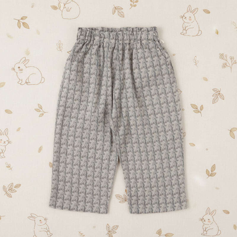 Plaid Cotton Pants – Luftiga och andningsbara – avslappnade byxor i ballong-/haremstil