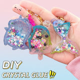 DIY Crystal Keychain Kit – Kreativt & lekfullt – Pysselkit för nyckelringar