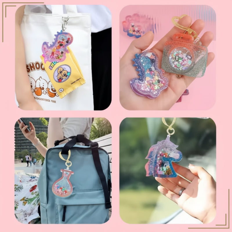 DIY Crystal Keychain Kit – Kreativt & lekfullt – Pysselkit för nyckelringar