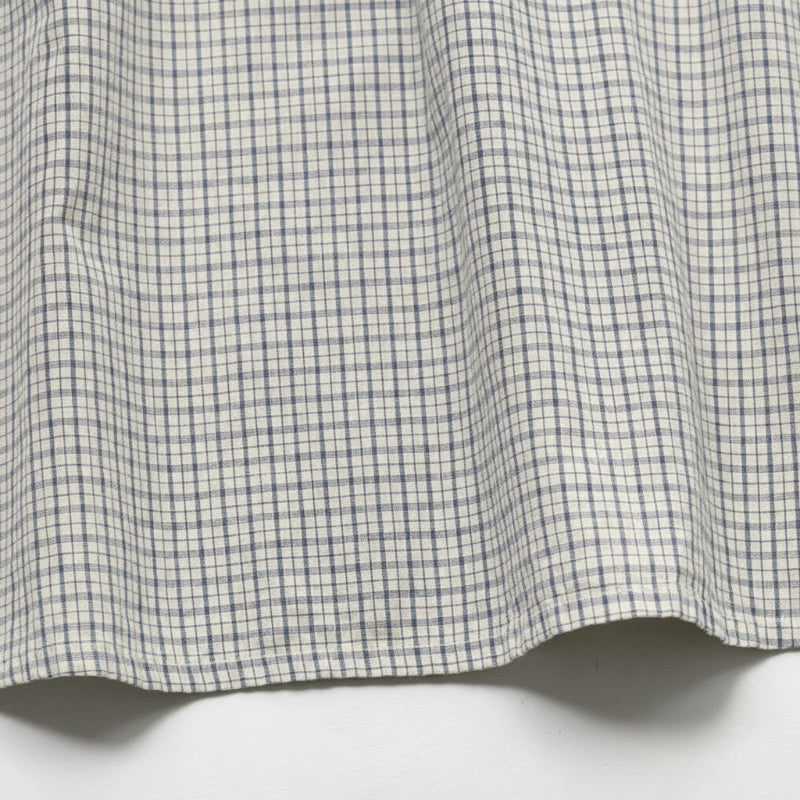 Check Dress – Mjuk och andningsbar – Klassisk krage med puffärmar