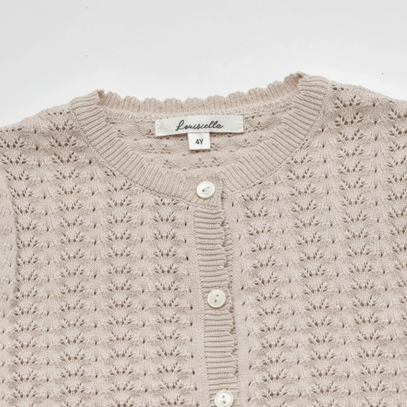 Buttoned Cardigan – Mjuk och bekväm – Stickad barnkofta