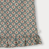 Matching Set – Bekvämt & med prästkrage-mönster – bloomers, kjol & blus