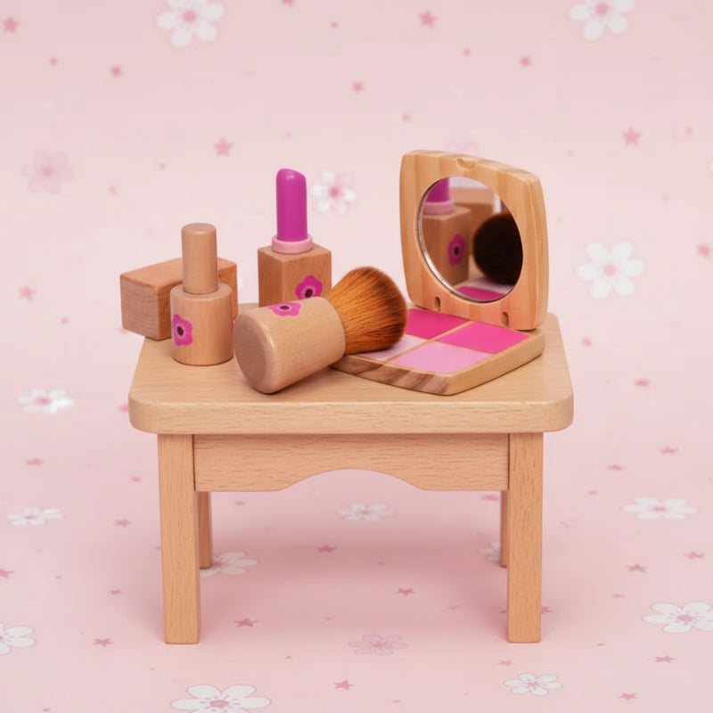 Wooden Makeup Play Set – Kreativitet & rollspel – Smink-set i trä