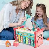 Montessori Hammering Toy – Motorik & inlärning – 8-i-1-lekset