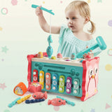 Montessori Hammering Toy – Motorik & inlärning – 8-i-1-lekset