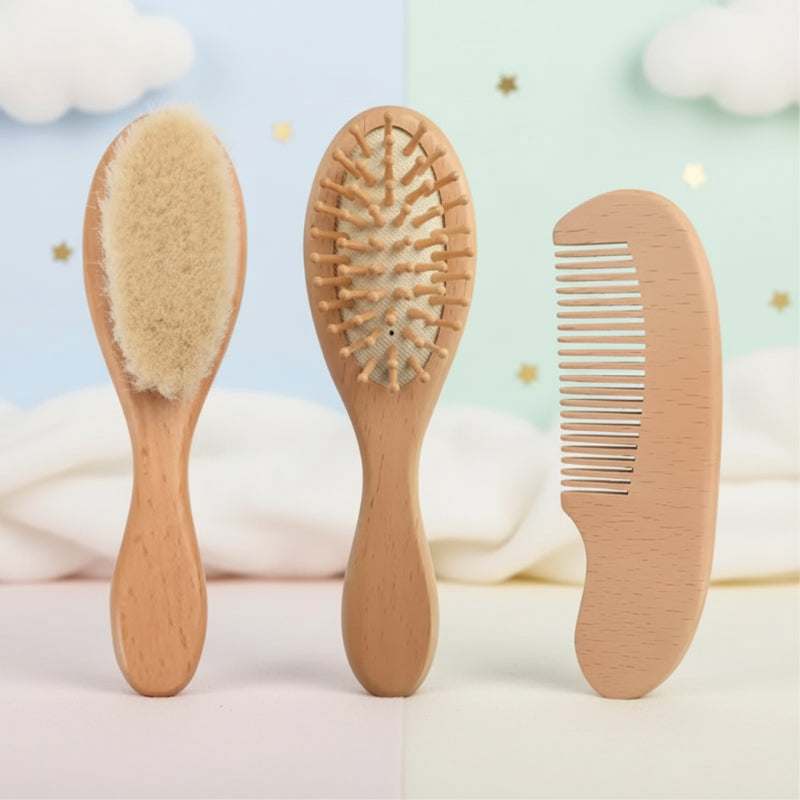 Personalized Hairbrush – Mjuk & unik – Personligt anpassat hårborstset för bebisar