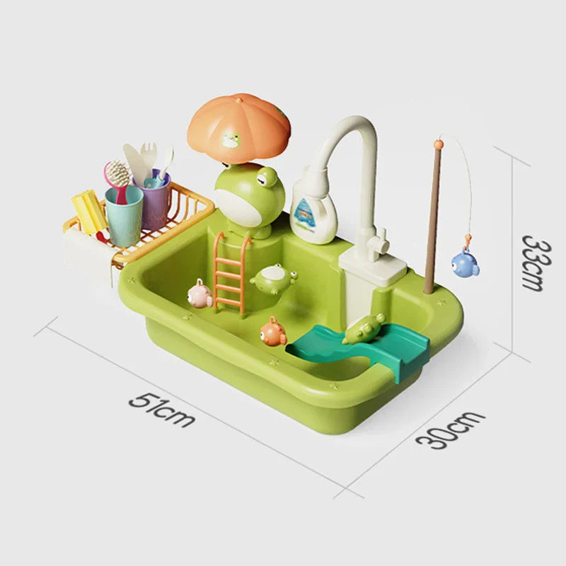 Children Kitchen – Roligt och lärorikt i vatten – 2-i-1 lekbänk