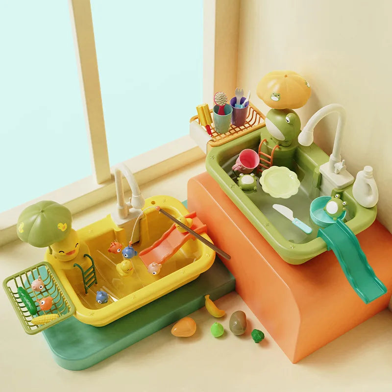 Children Kitchen – Roligt och lärorikt i vatten – 2-i-1 lekbänk