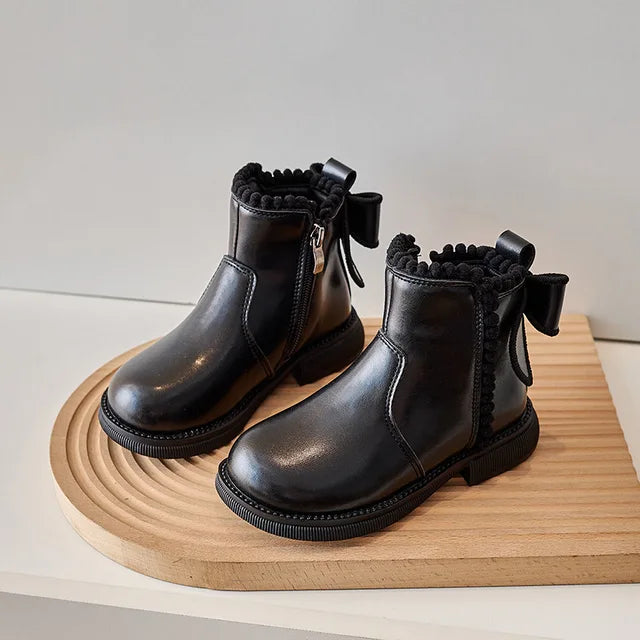 Mini Fashion – Komfort & Stil – Läderankellörsstövlar