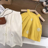 Sleeveless Tops & Pants – Mjuk & elegant – Sommarset för barn