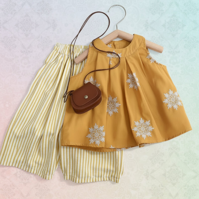 Sleeveless Tops & Pants – Mjuk & elegant – Sommarset för barn