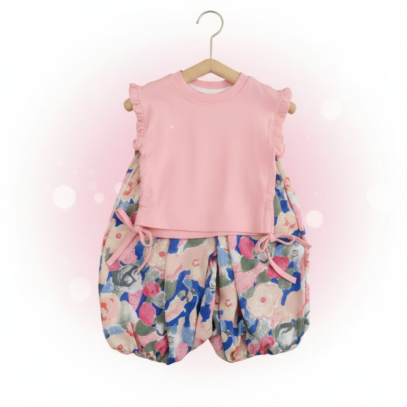 Sleeveless Tops & Pants – Mjuk & elegant – Sommarset för barn