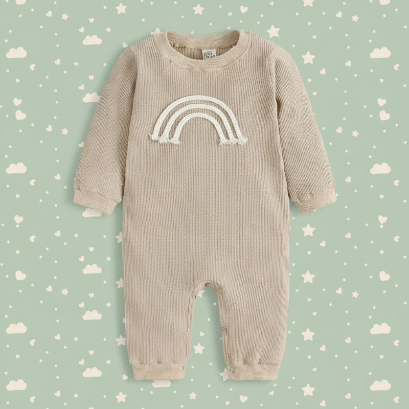 SnuggleHue – Mjuk och bekväm – Regnbågsfärgad babybody