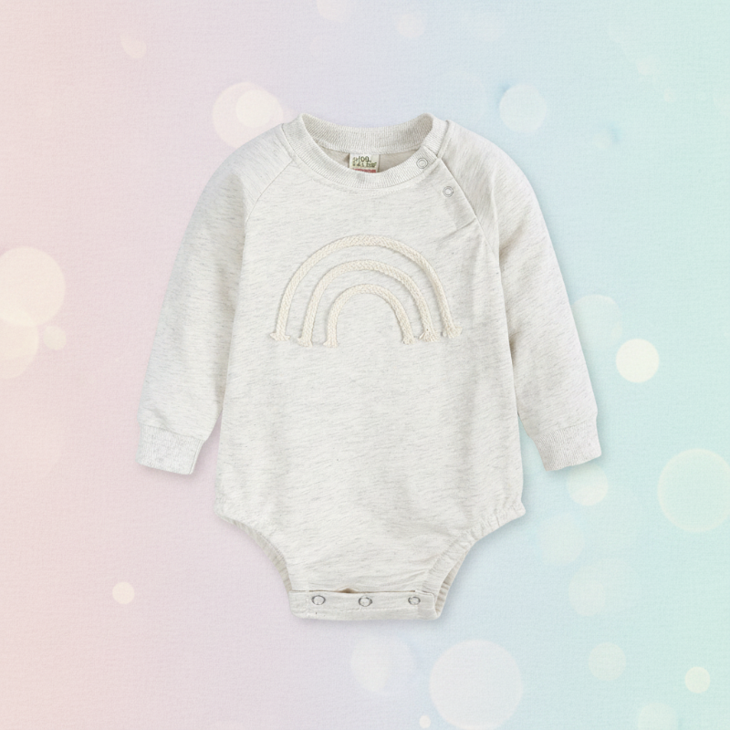SnuggleHue – Mjuk och bekväm – Regnbågsfärgad babybody