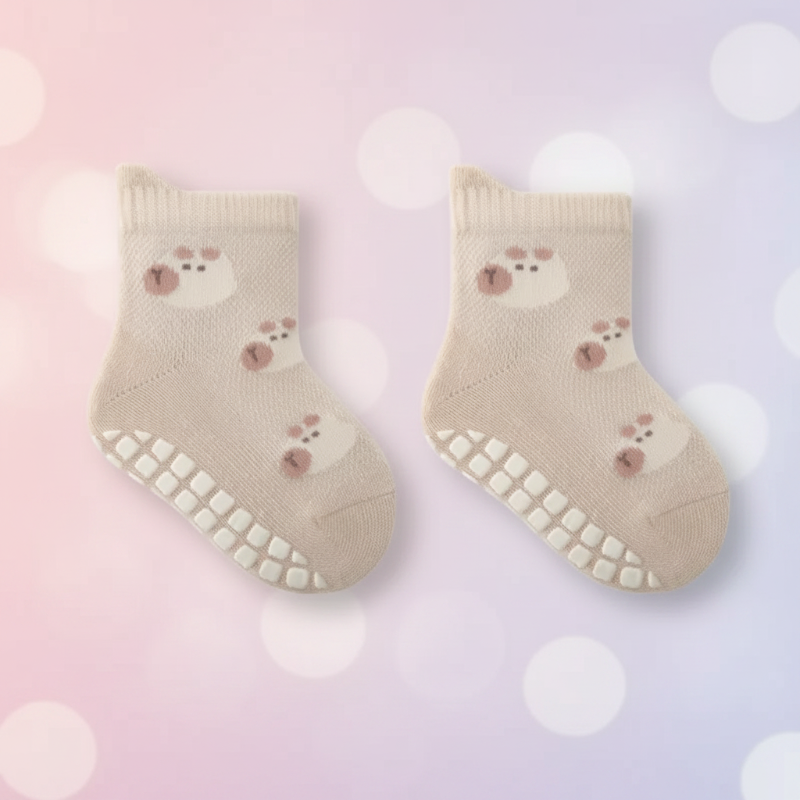 Soft Grip Socks – Mjuka & praktiska – halkskyddsstrumpor för bebisar