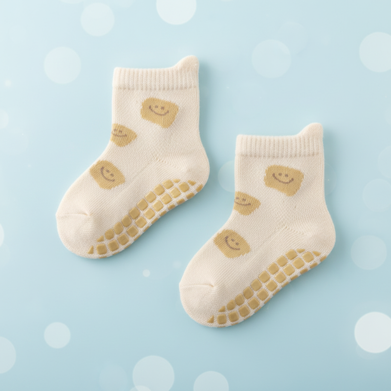Soft Grip Socks – Mjuka & praktiska – halkskyddsstrumpor för bebisar