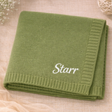 Personalized Baby Blanket – Mjuk & unik – Personlig broderad bomullsfilt