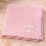 Personalized Baby Blanket – Mjuk & unik – Personlig broderad bomullsfilt