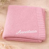 Personalized Baby Blanket – Mjuk & unik – Personlig broderad bomullsfilt