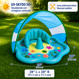 SplashPlay – Säker & rolig – Babypool med solskydd