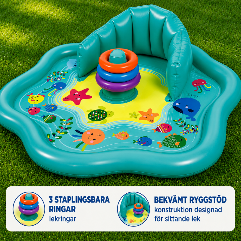 SplashPlay – Säker & rolig – Babypool med solskydd