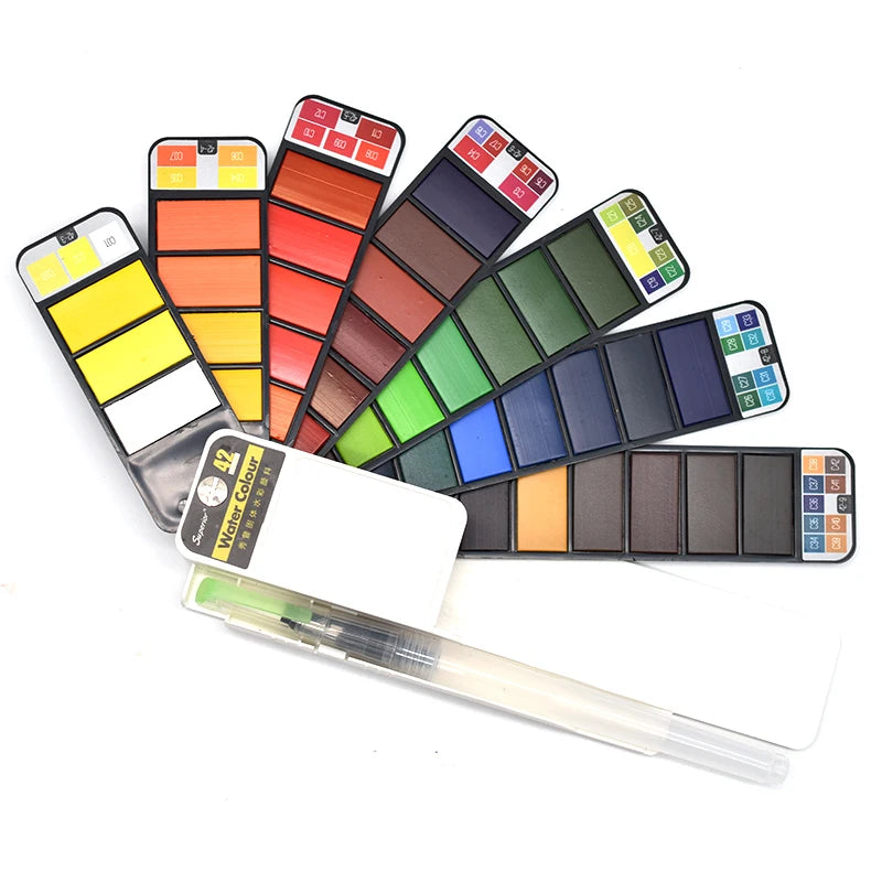 Pocket Watercolour Kit™ - Regnbåge i en ask - Akvarellfärgskit