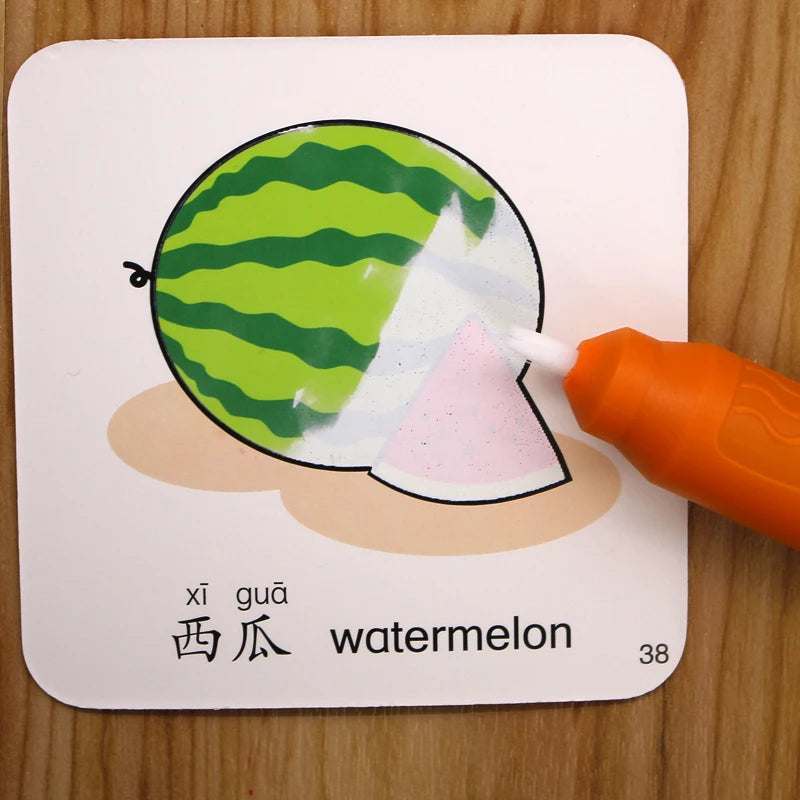 Magic Learning Cards™ - Kunskap med vattenfärger - Kort för inlärning