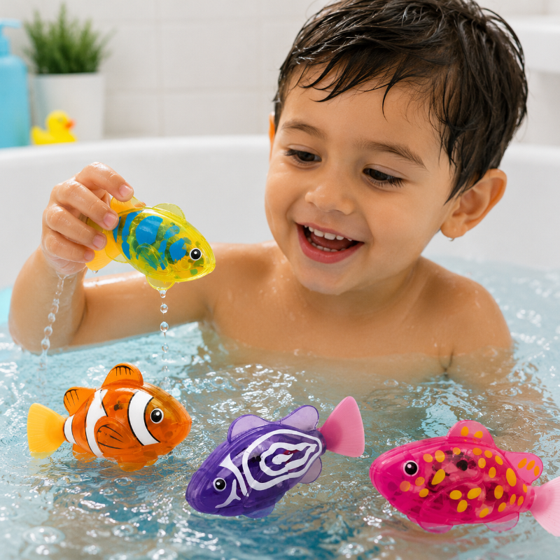 TinySwim – Kul & rörelse – Elektronisk simfisk med LED-ljus