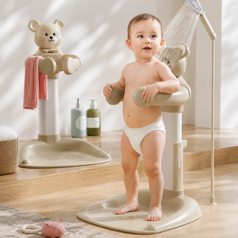 TinyBath – Säker & stabil – badstativ för spädbarn