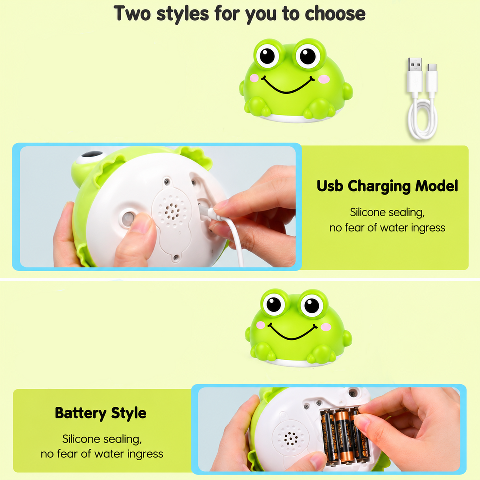 FrogSplash – Glad & interaktiv – Automatisk vattenfontän