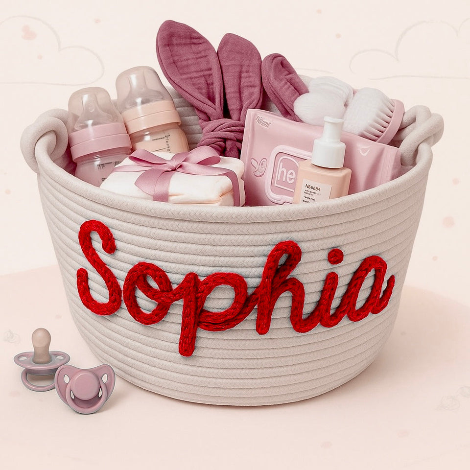 CuddleBasket – Söt & personlig – Personlig blöjkorg