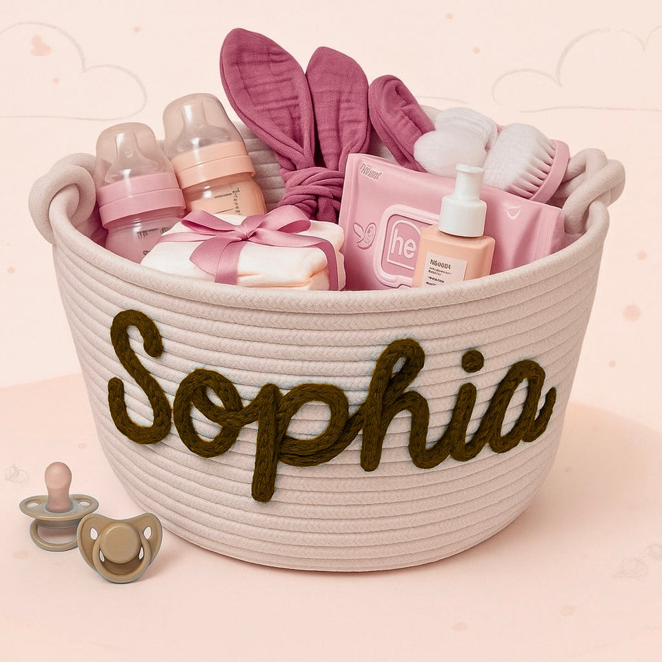 CuddleBasket – Söt & personlig – Personlig blöjkorg