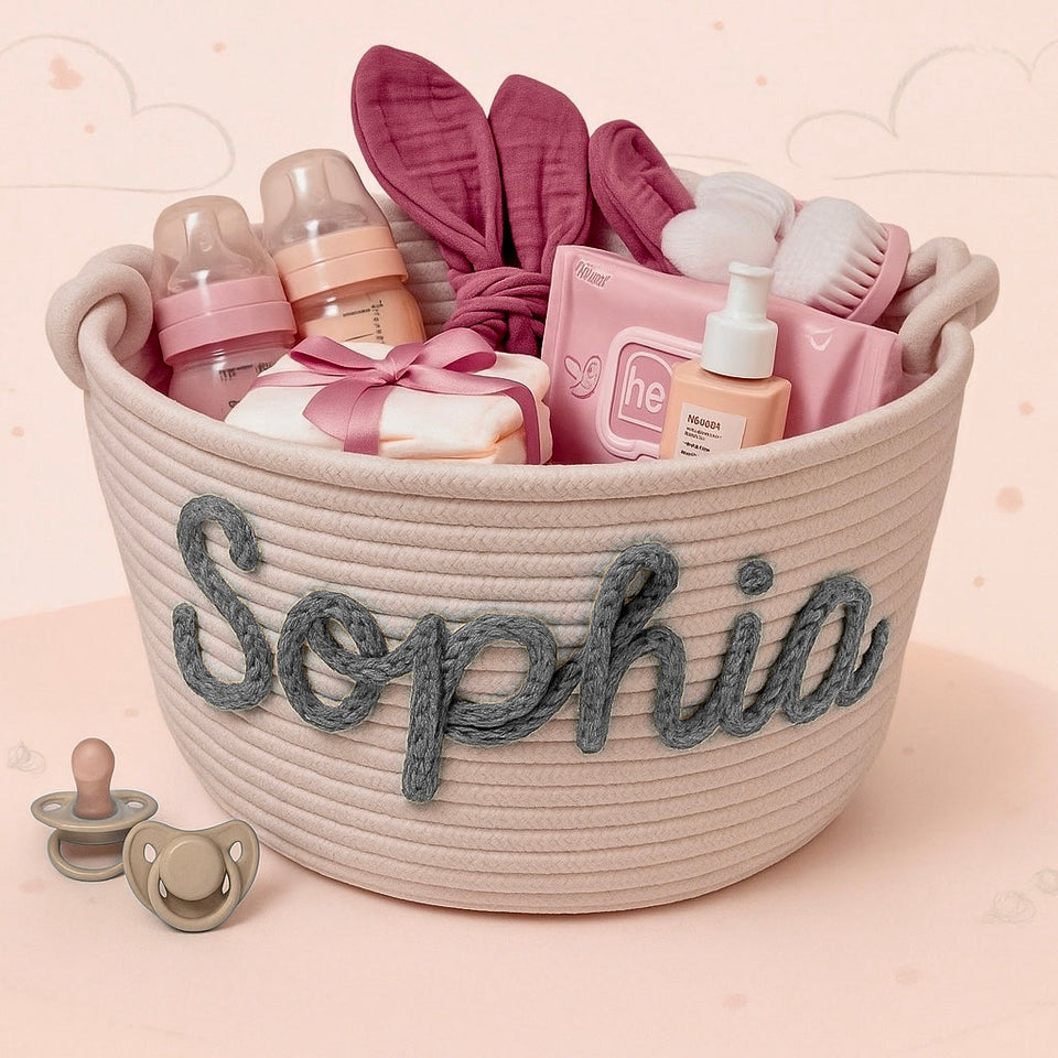 CuddleBasket – Söt & personlig – Personlig blöjkorg