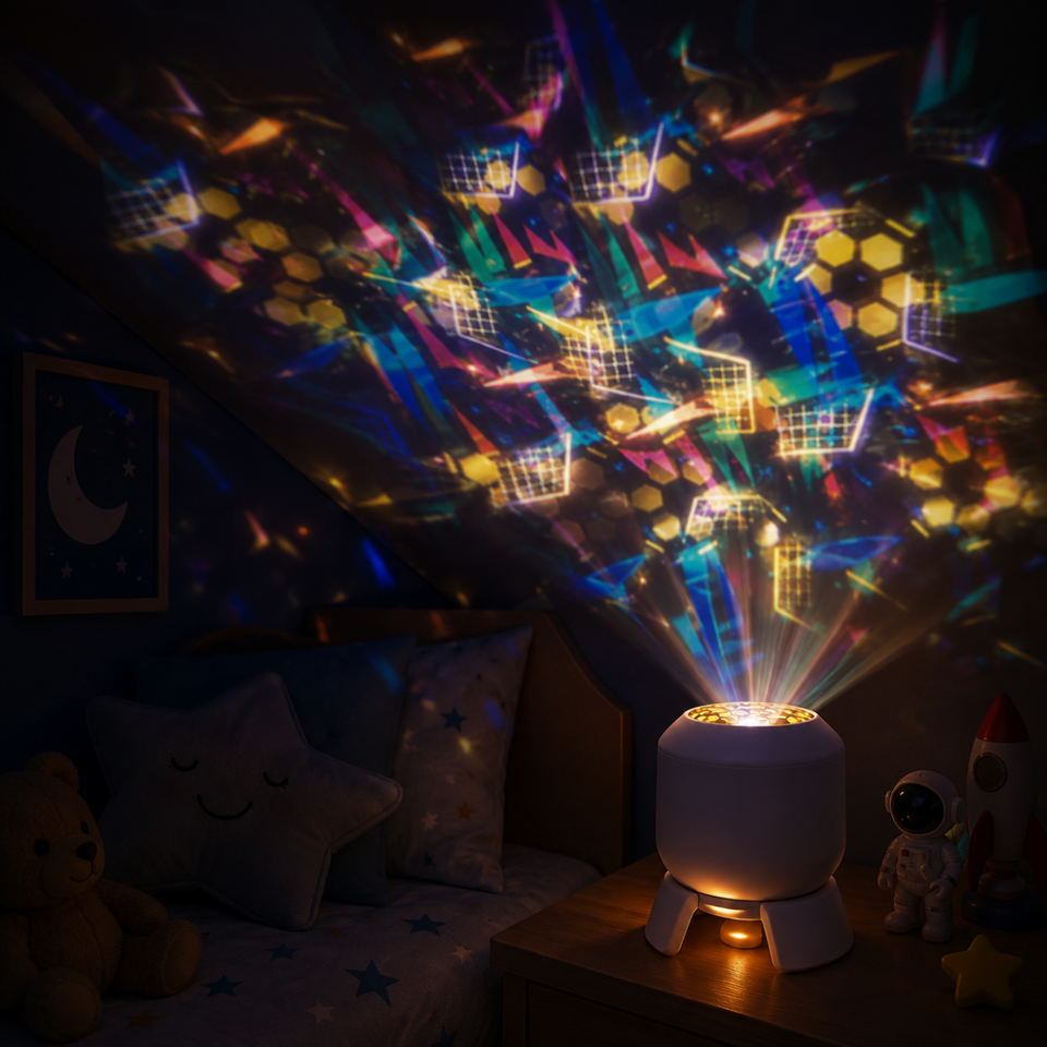 SeaDream – Lekfullt & lärorikt – 360° roterande LED-nattlampa